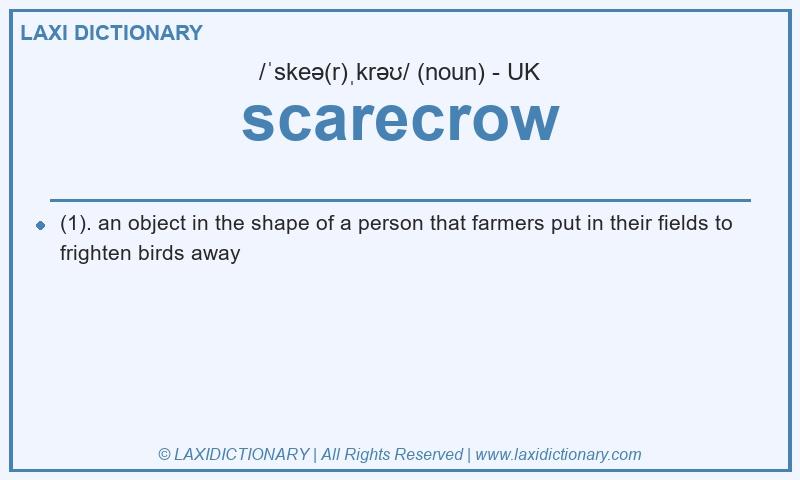 Definition scarecrow in British English