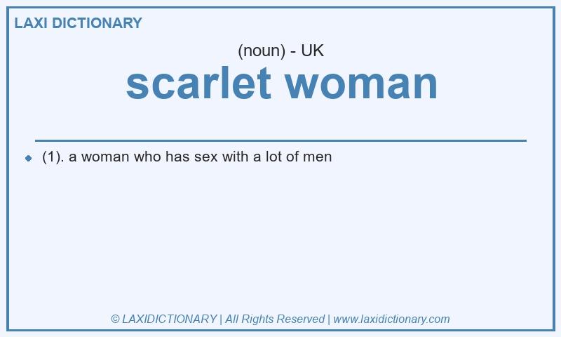 Definition scarlet woman in British English