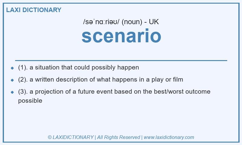Definition scenario in British English
