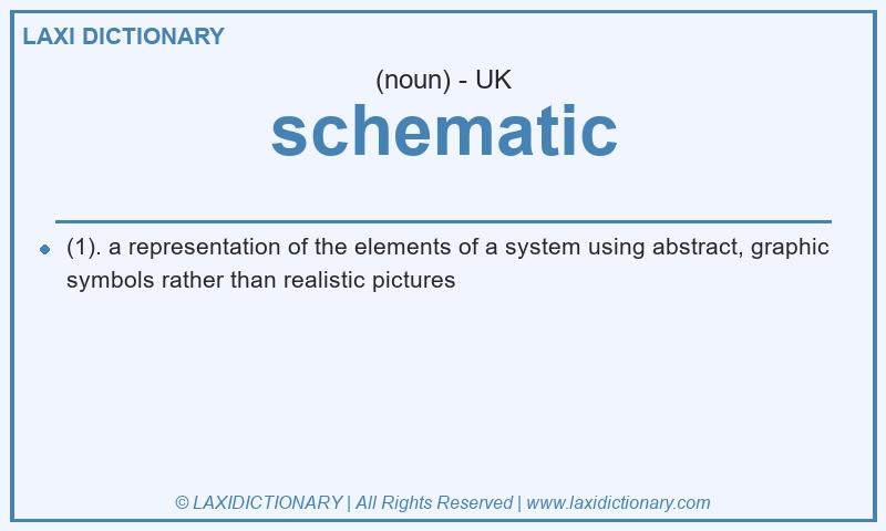 Definition schematic in British English