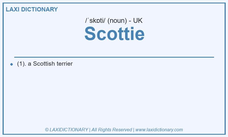 Definition Scottie in British English
