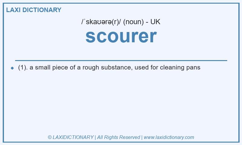 Definition scourer in British English