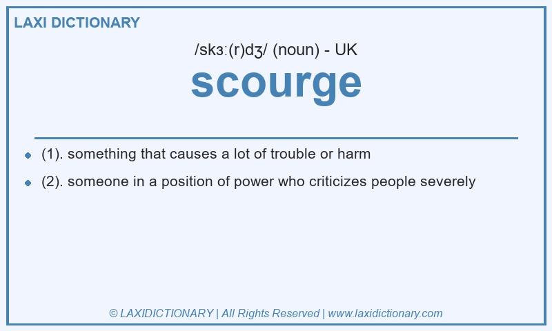 Definition scourge in British English