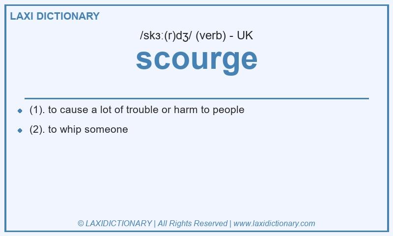 Definition scourge in British English