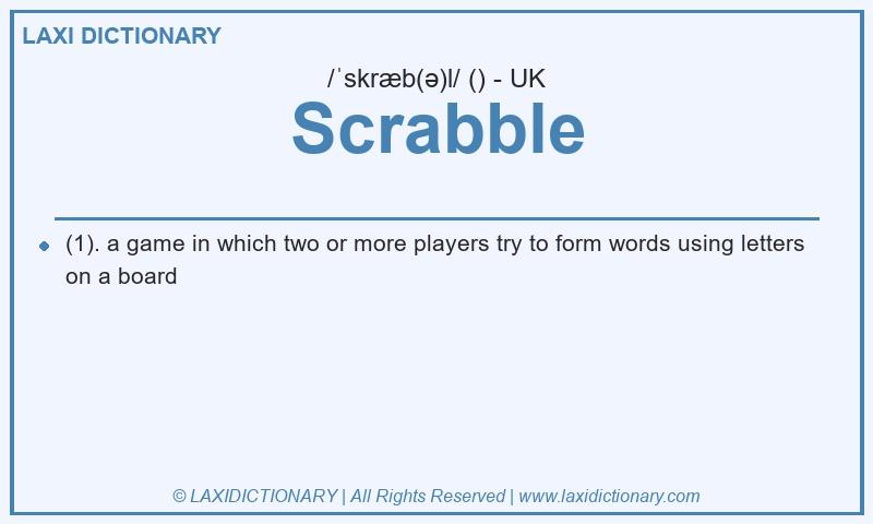 Definition Scrabble in British English