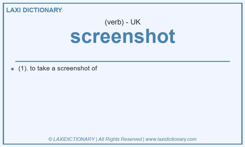 Definition screenshot in British English