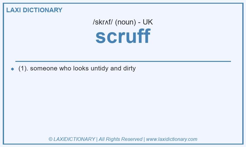 Definition scruff in British English
