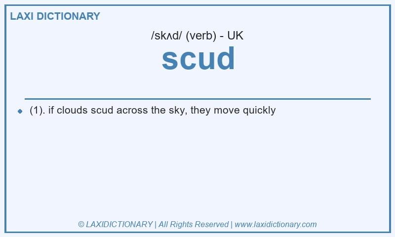 Definition scud in British English