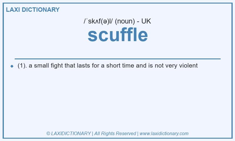 Definition scuffle in British English