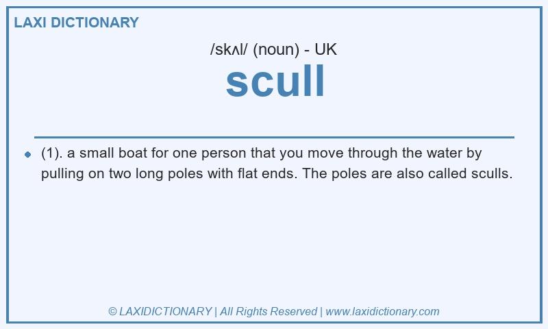 Definition scull in British English