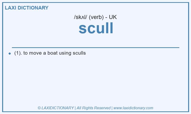 Definition scull in British English