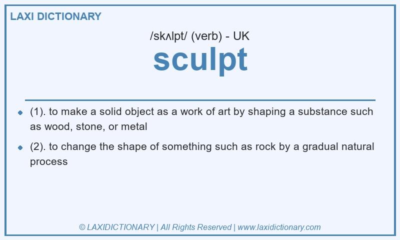 Definition sculpt in British English