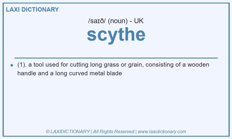 Definition scythe in British English