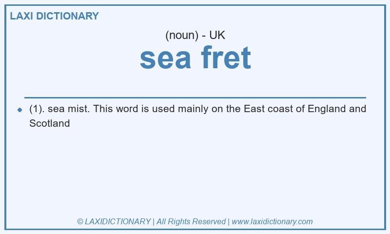 Definition sea fret in British English