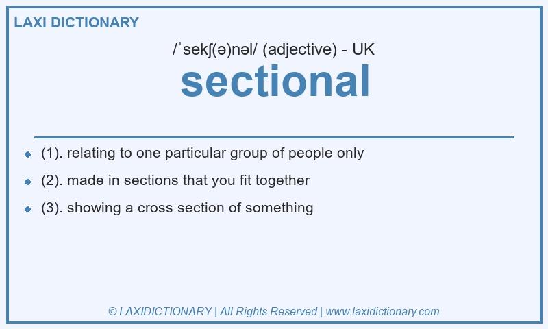 Definition sectional in British English