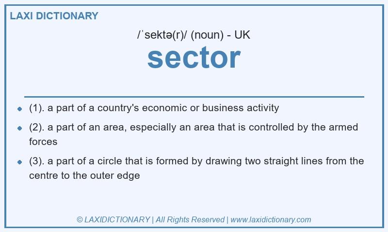 Definition sector in British English