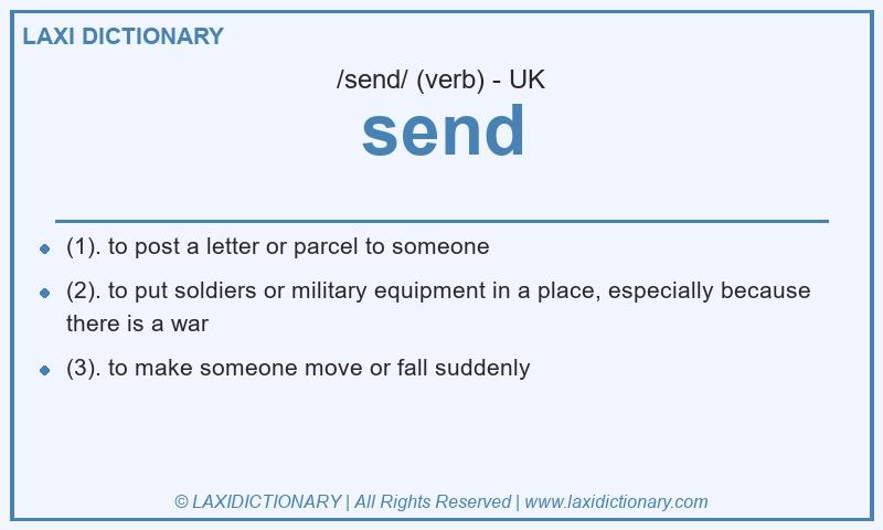 Definition send in British English