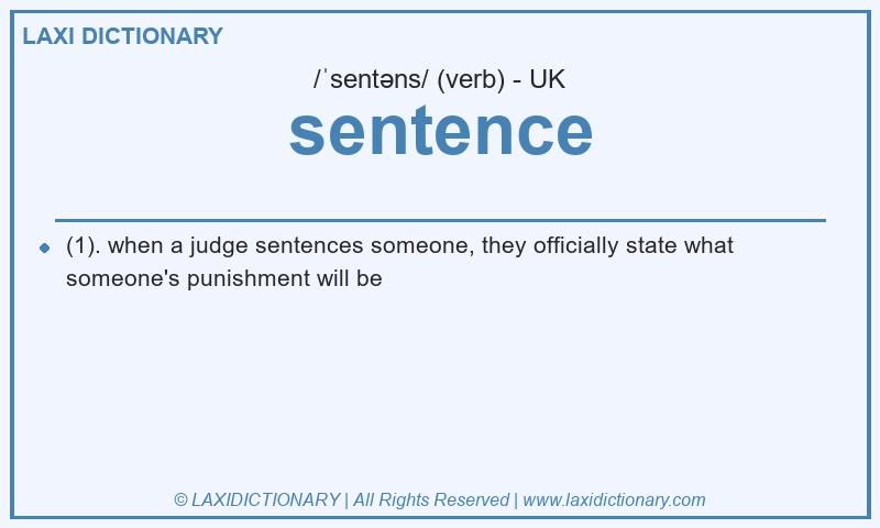 Definition sentence in British English