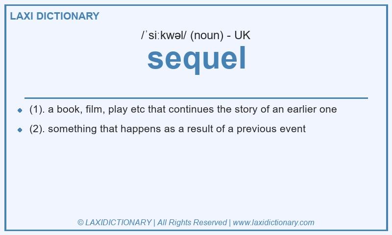 Definition sequel in British English
