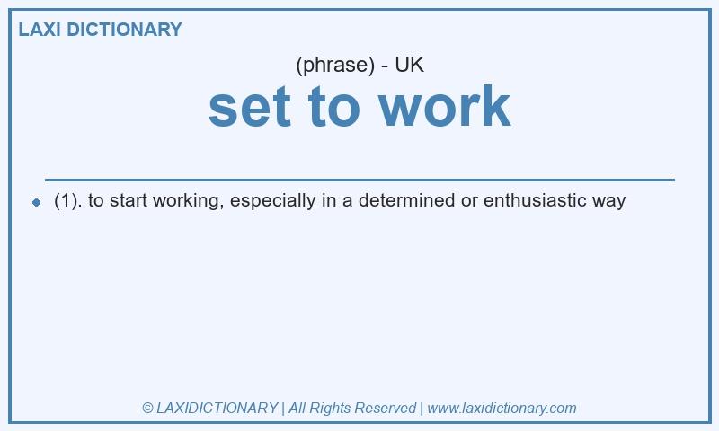 Definition set to work in British English