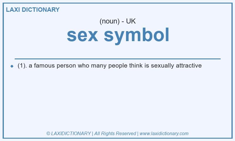 Definition sex symbol in British English