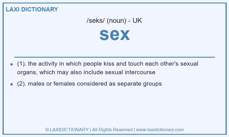Definition sex in British English