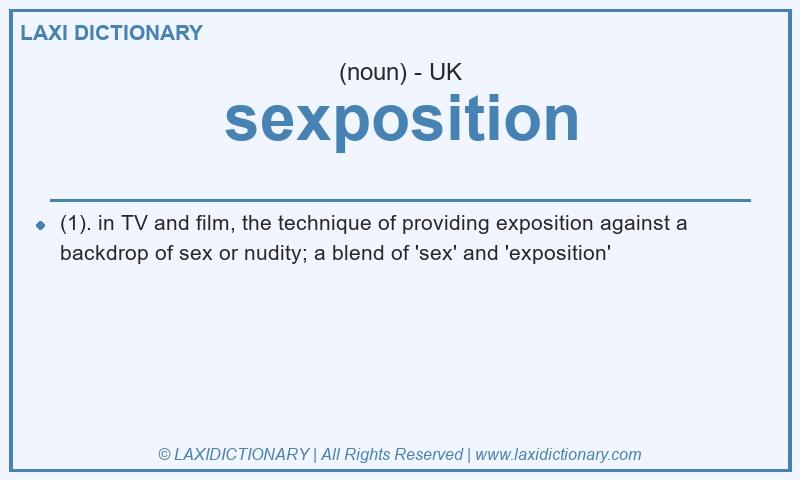 Definition sexposition in British English