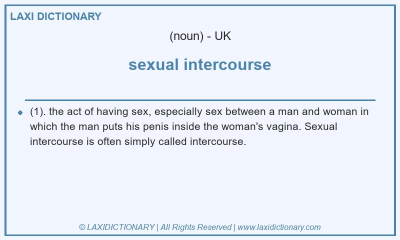 Definition sexual intercourse in British English