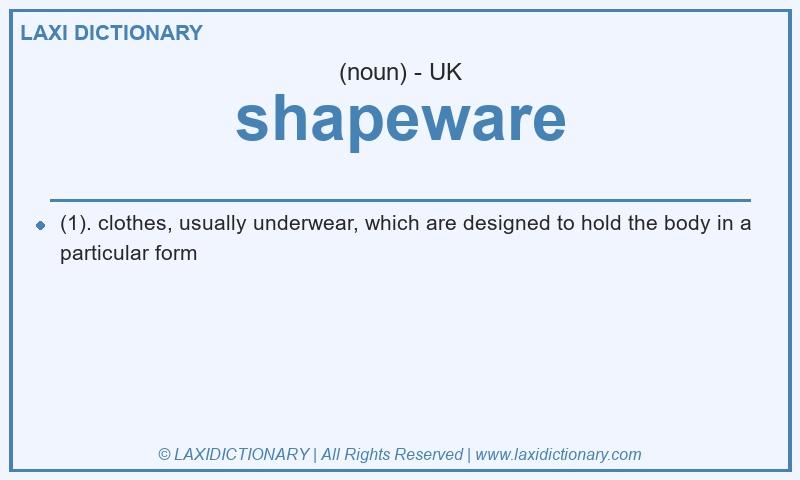Definition shapeware in British English
