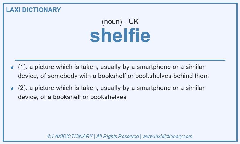 Definition shelfie in British English