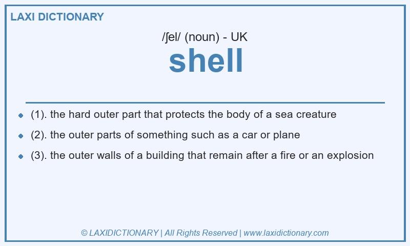 Definition shell in British English
