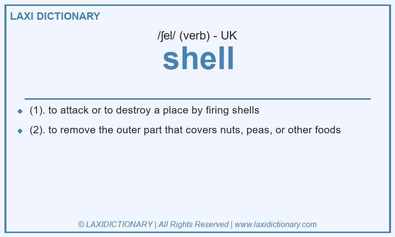 Definition shell in British English