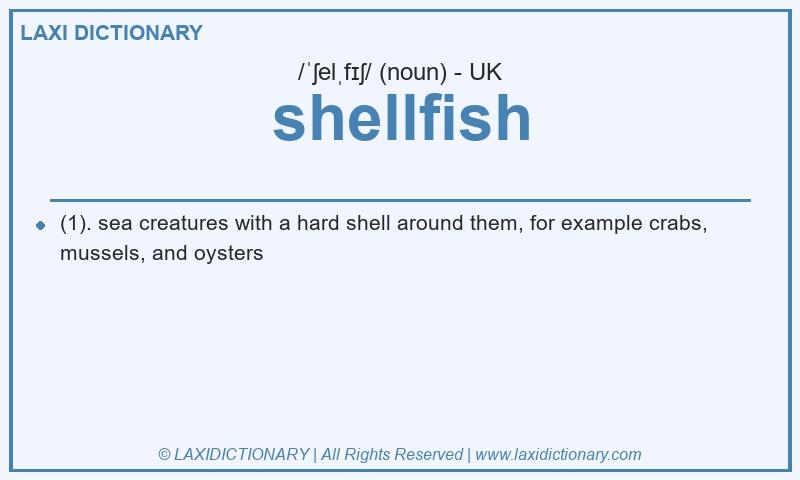 Definition shellfish in British English