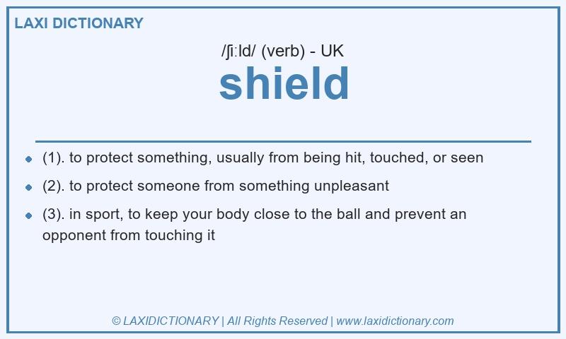 Definition shield in British English