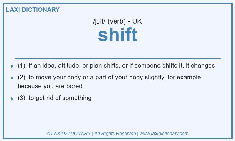 Definition shift in British English