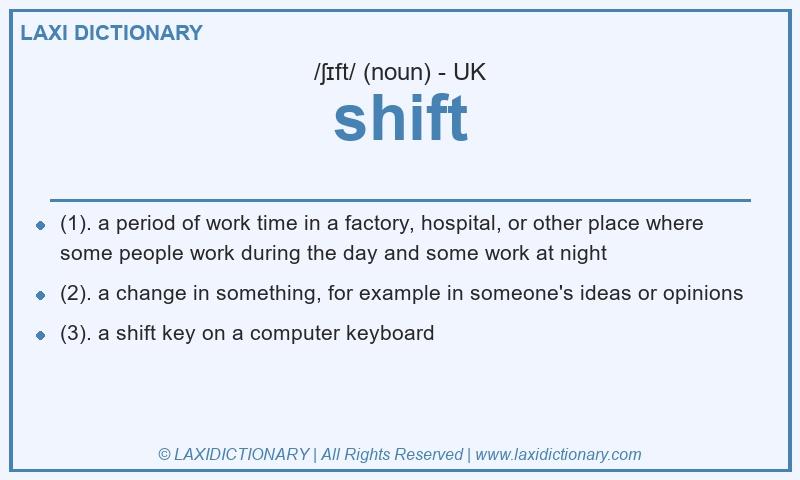 Definition shift in British English