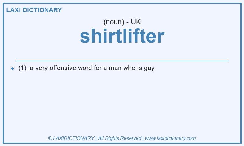 Definition shirtlifter in British English