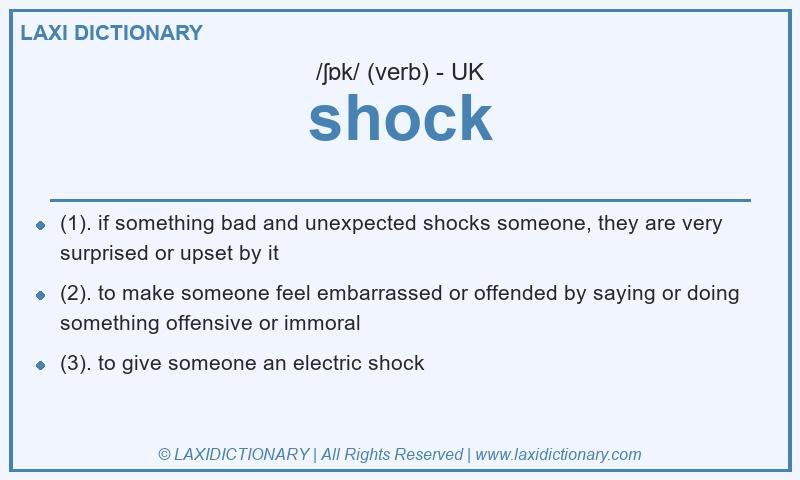 Definition shock in British English