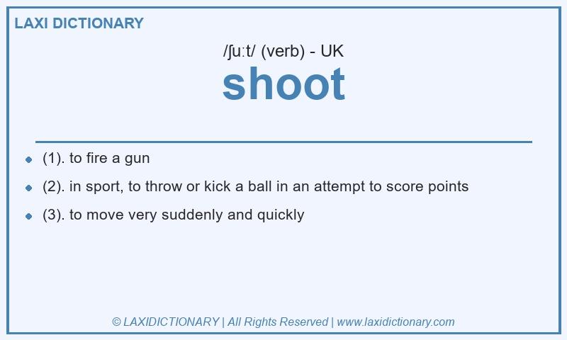 Definition shoot in British English