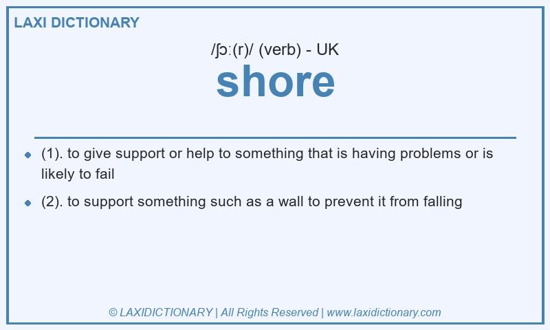 Definition shore in British English