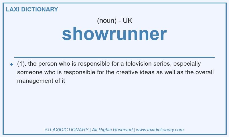 Definition showrunner in British English