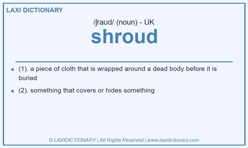 Definition shroud in British English