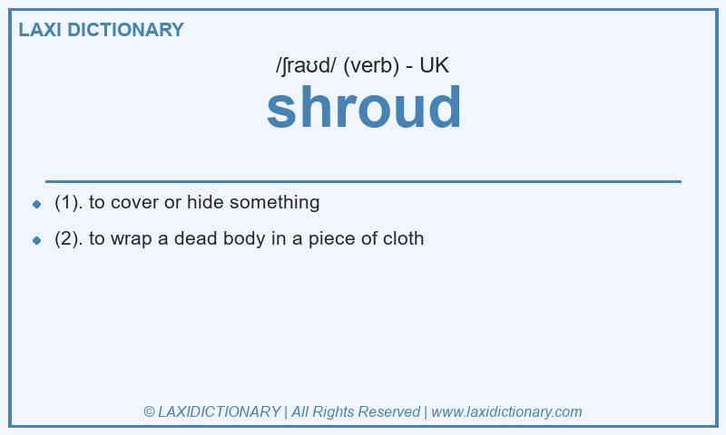 Definition shroud in British English