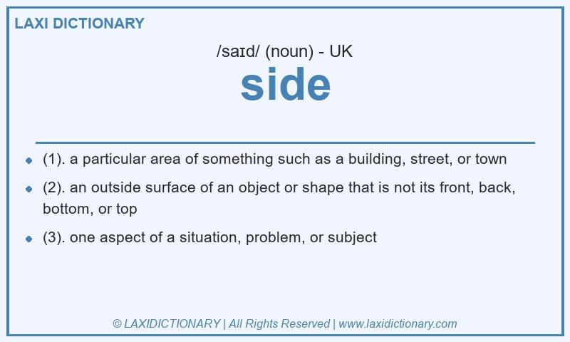 Definition side in British English