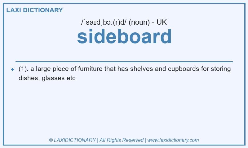 Definition sideboard in British English