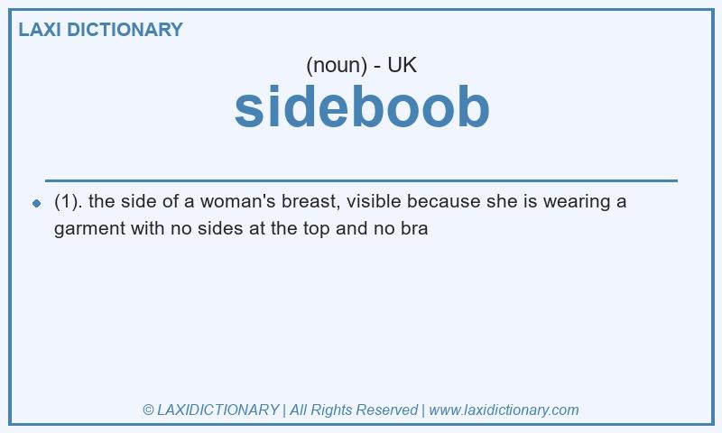 Definition sideboob in British English