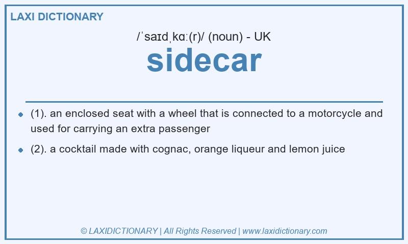 Definition sidecar in British English