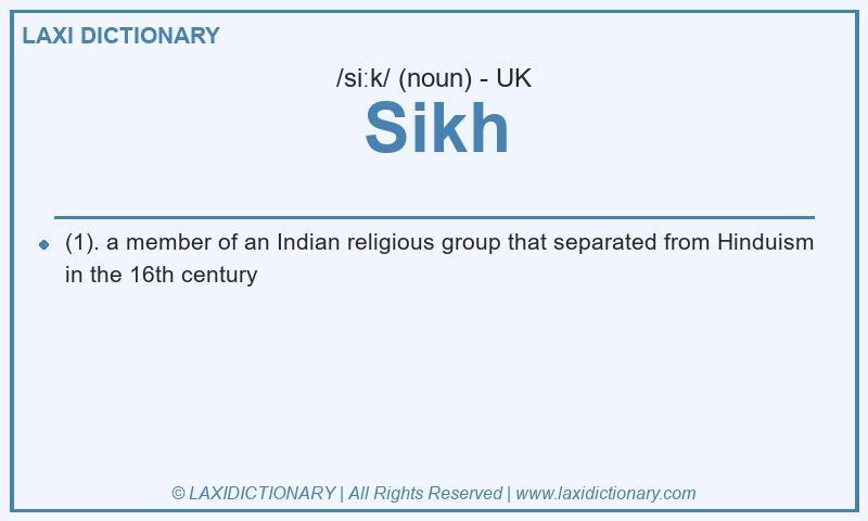 Definition Sikh in British English