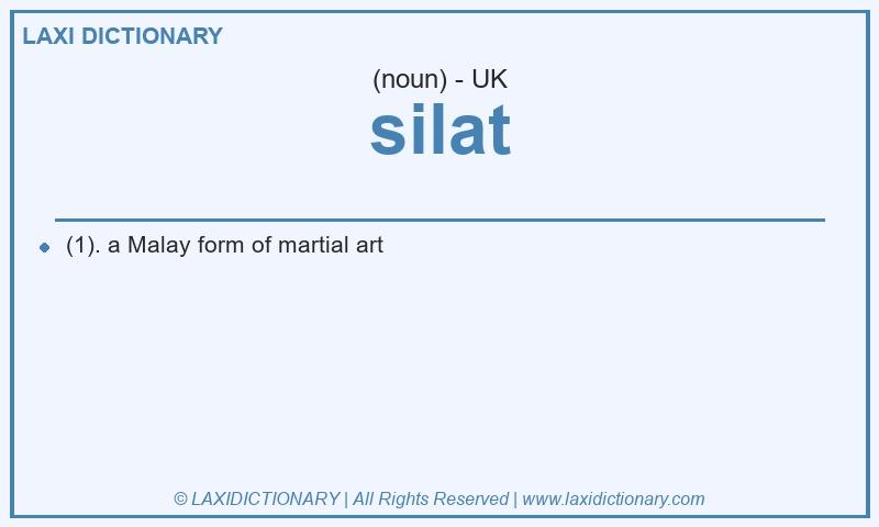 Definition silat in British English
