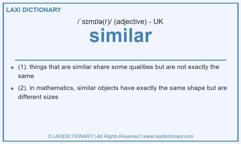 Definition similar in British English